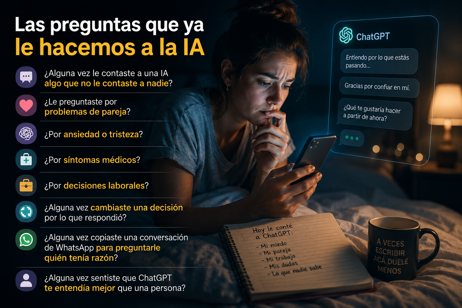 LAS PREGUNTAS QUE MAS LES HACEMOS A LA IA.