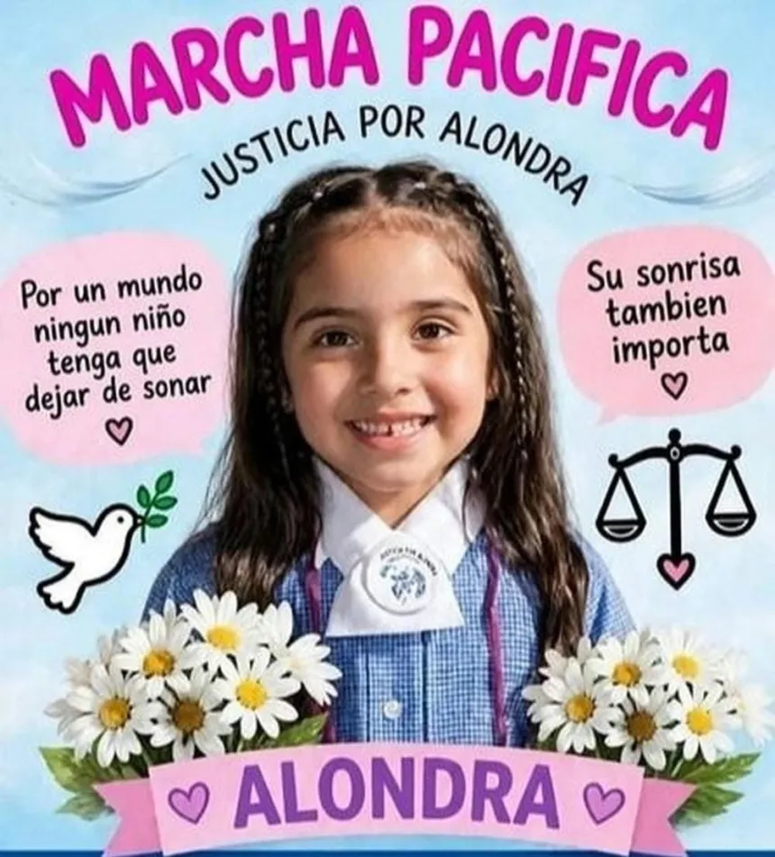 Dolor en Calingasta: marcharon para pedir justicia por Alondra, la niña de 8 años que murió en el hospital