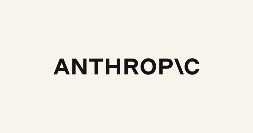 Logo de Anthropic sobre fondo claro.