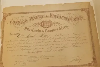 San Juan resguardará un diploma de 1878 firmado por Domingo Faustino Sarmiento