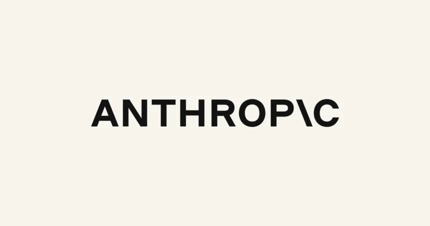 Logotipo de Anthropic sobre un fondo claro.