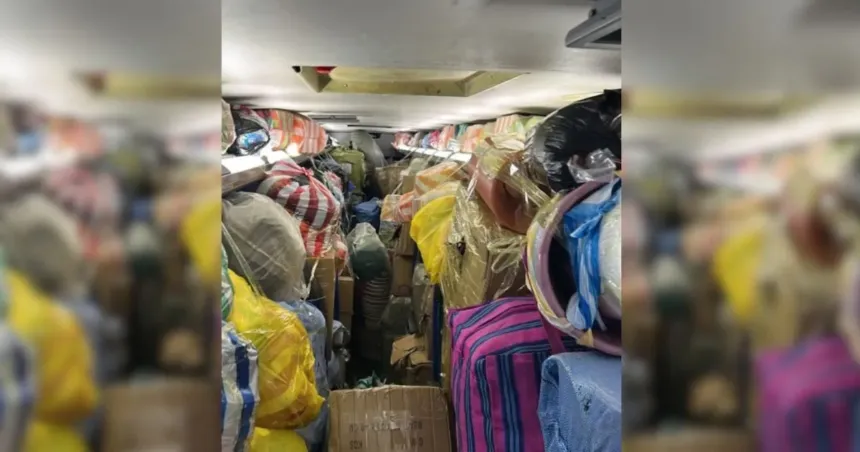Incautaron mercadería por unos $136 millones en un colectivo que viajaba a Mendoza