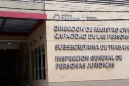 Fachada de la Dirección de Registro Civil y Capacidad de las Personas en San Juan.